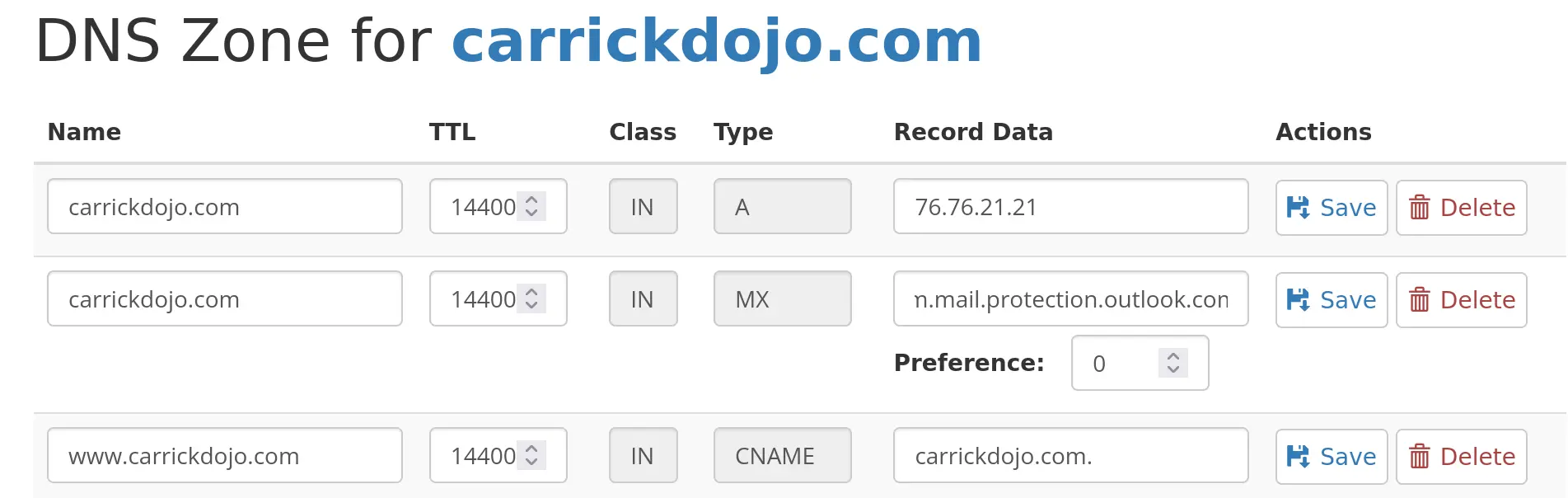 Updating our DNS Records